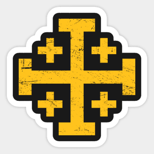 Crusader Cross Of Jerusalem | Knights Templar Sticker